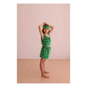 We Are Kids - Çizgili organik pamuklu havlu Marta etek | Yeşil