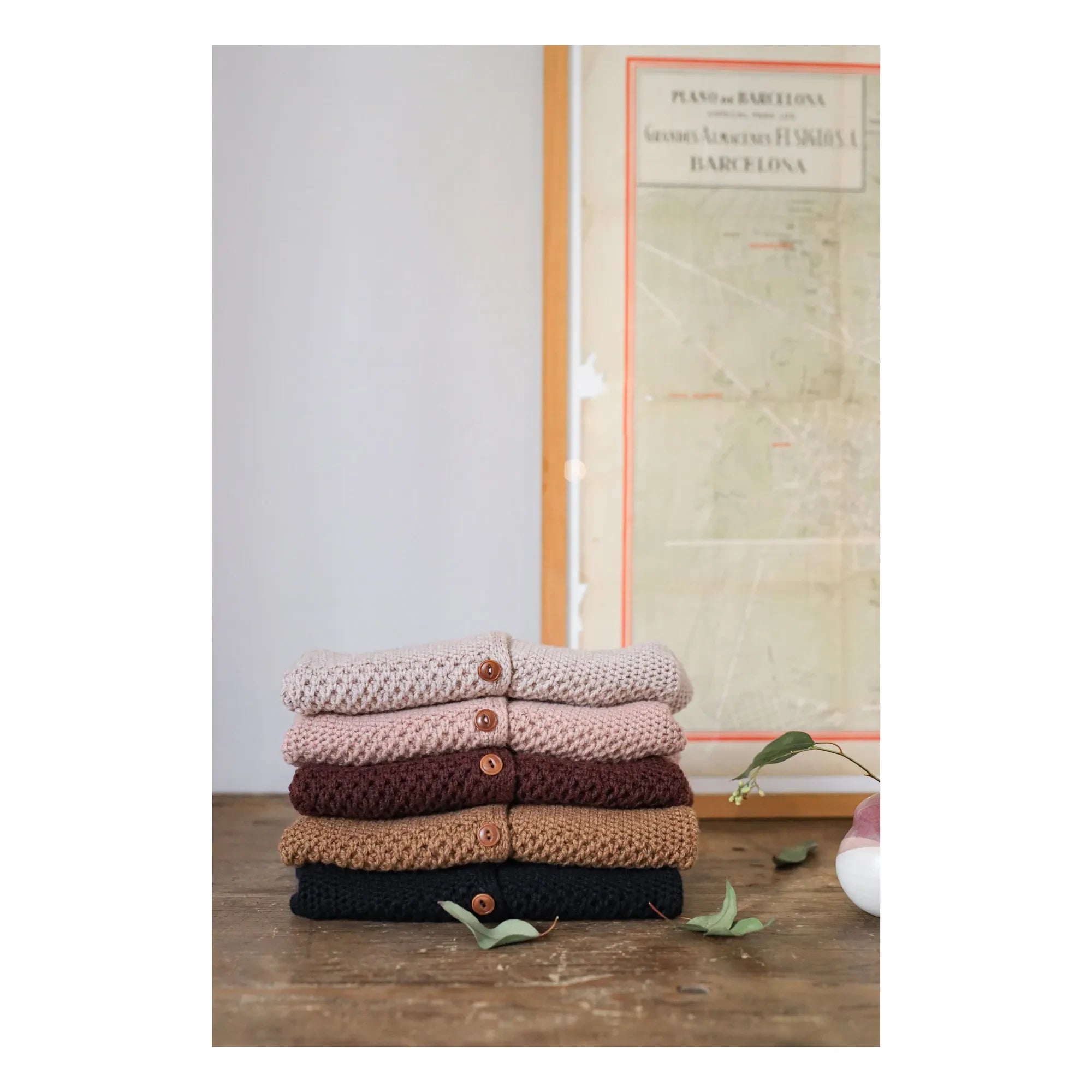 1+ in the family - Malene Merino Yün Hırka | Bordo