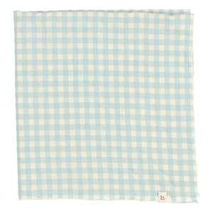 Búho - Gingham Seersucker Bandana | Aqua