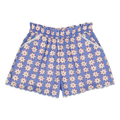 Hello Simone - Shorts mit Blumendruck | Blau
