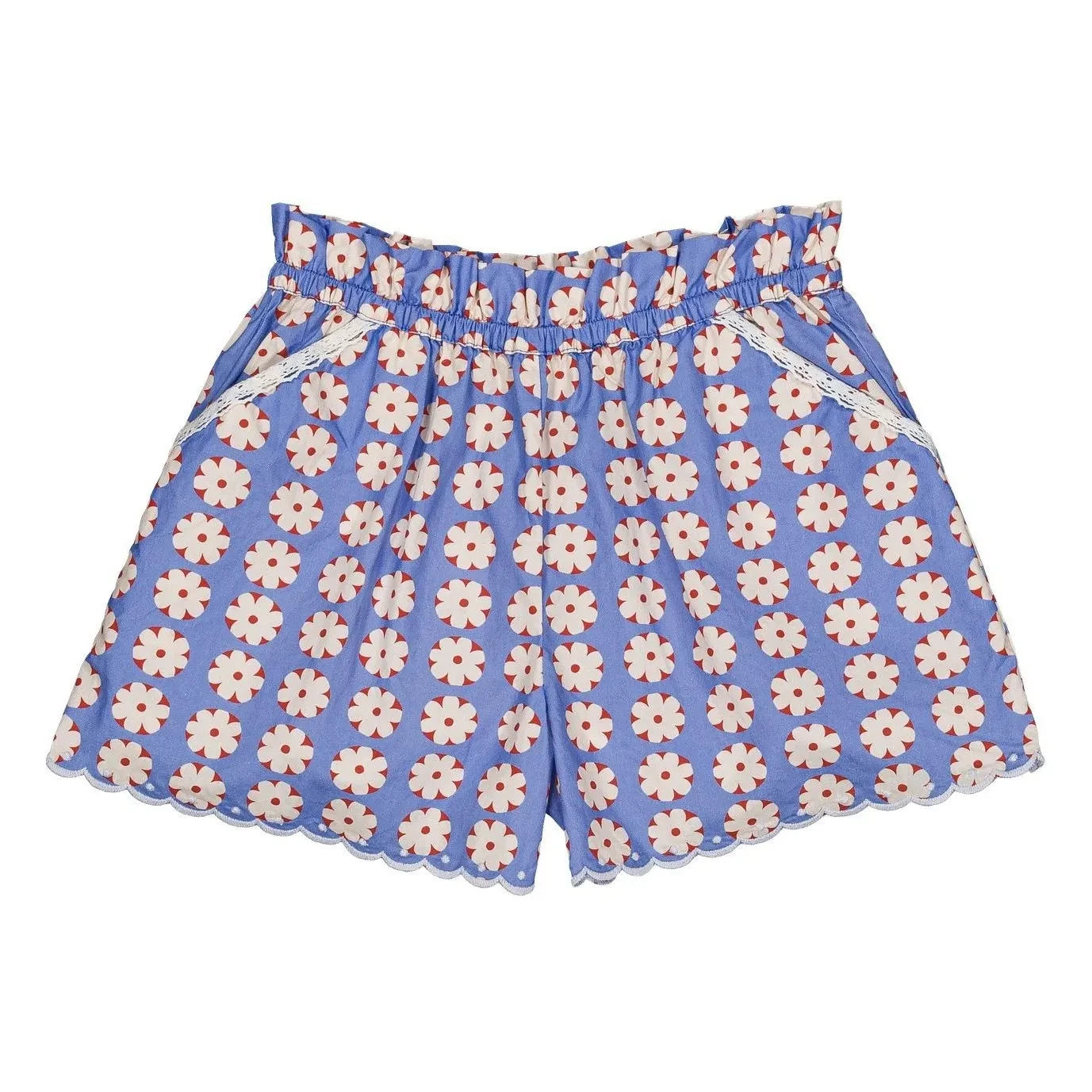 Hello Simone - Shorts mit Blumendruck | Blau