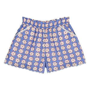 Hello Simone - Shorts mit Blumendruck | Blau