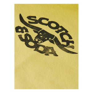 Scotch & Soda – Übergroßes T-Shirt mit Logo-Grafik | Gelb