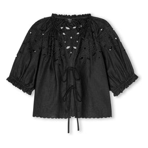 Rails - Lizbeth Bluse mit englischer Stickerei | Schwarz