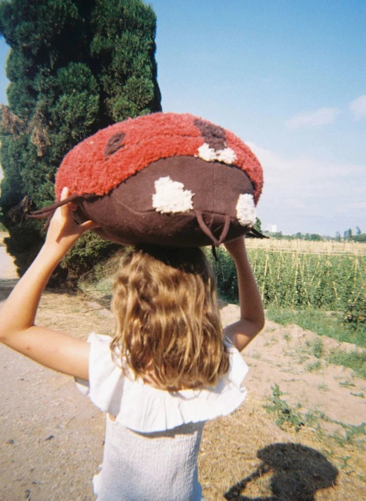 Lorena Canals - Maria "The Ladybug" Floor Cushion | Red