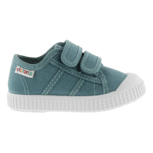 Victoria - Tiras Canvas Velcro Turnschuhe | Blau