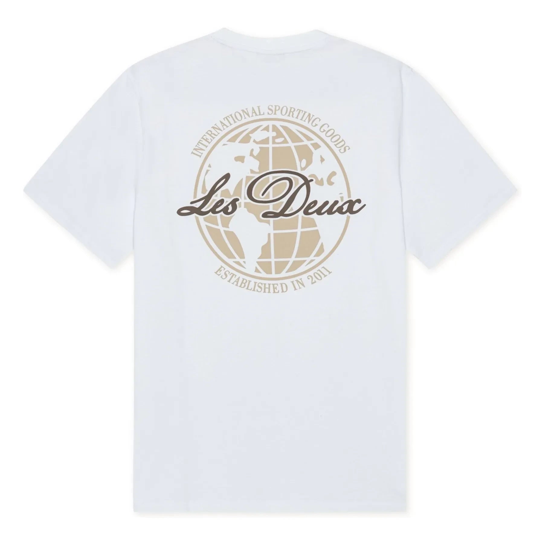 Les Deux - Ben Globe organik pamuklu T-shirt | Beyaz