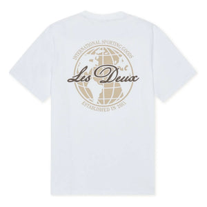 Les Deux - Ben Globe organik pamuklu T-shirt | Beyaz