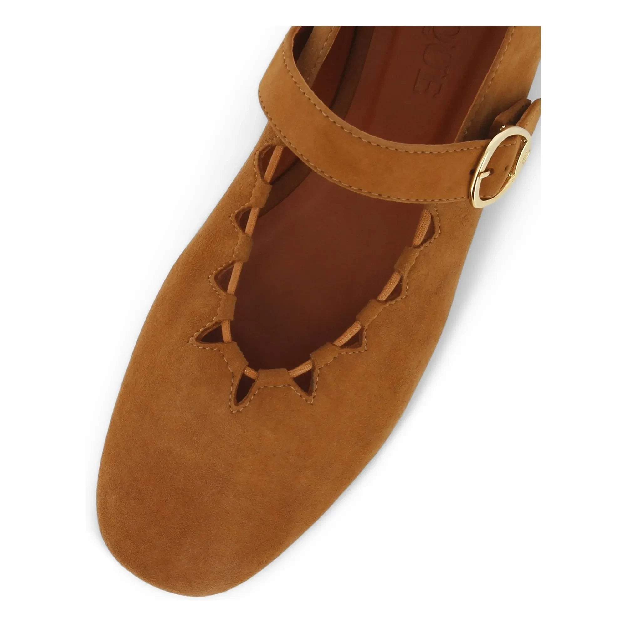 Socque Paris - Balerin Ayakkabılar Ginger Daim | Camel
