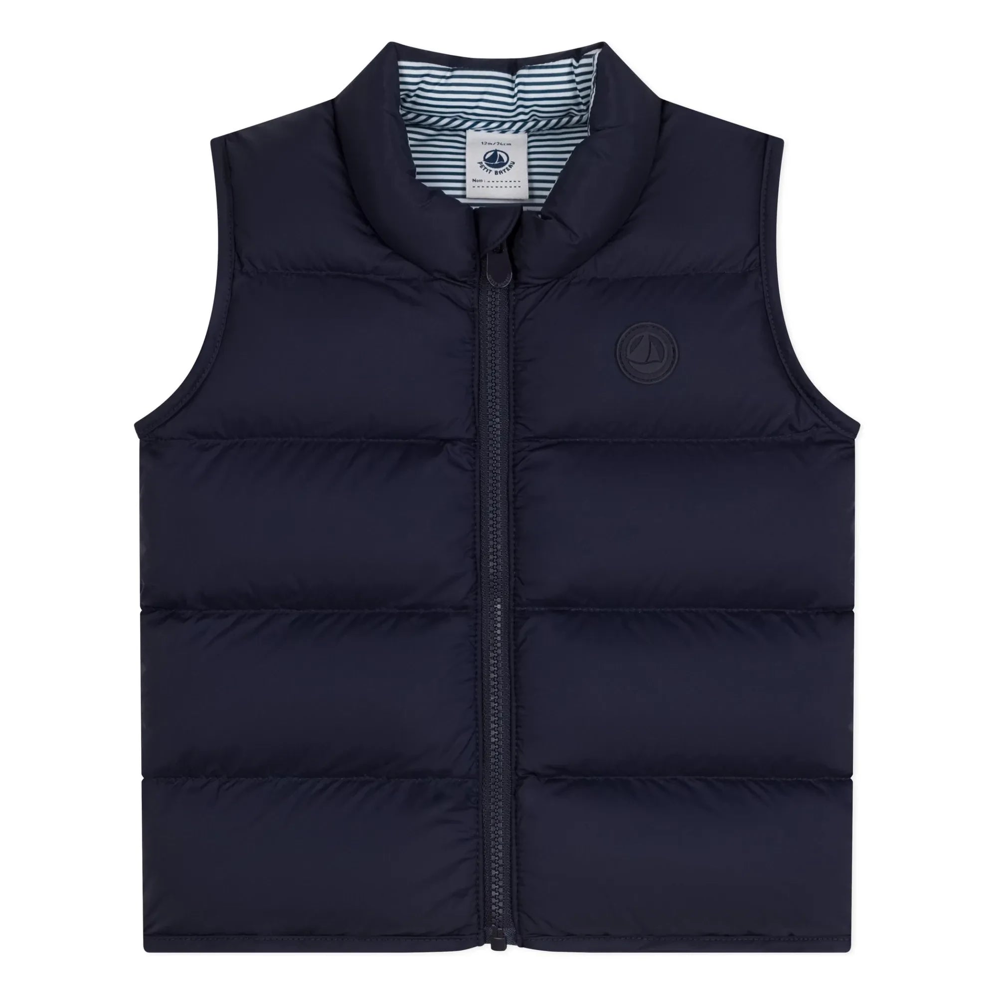 Petit Bateau - Ärmellose gesteppte Babyweste | Marineblau