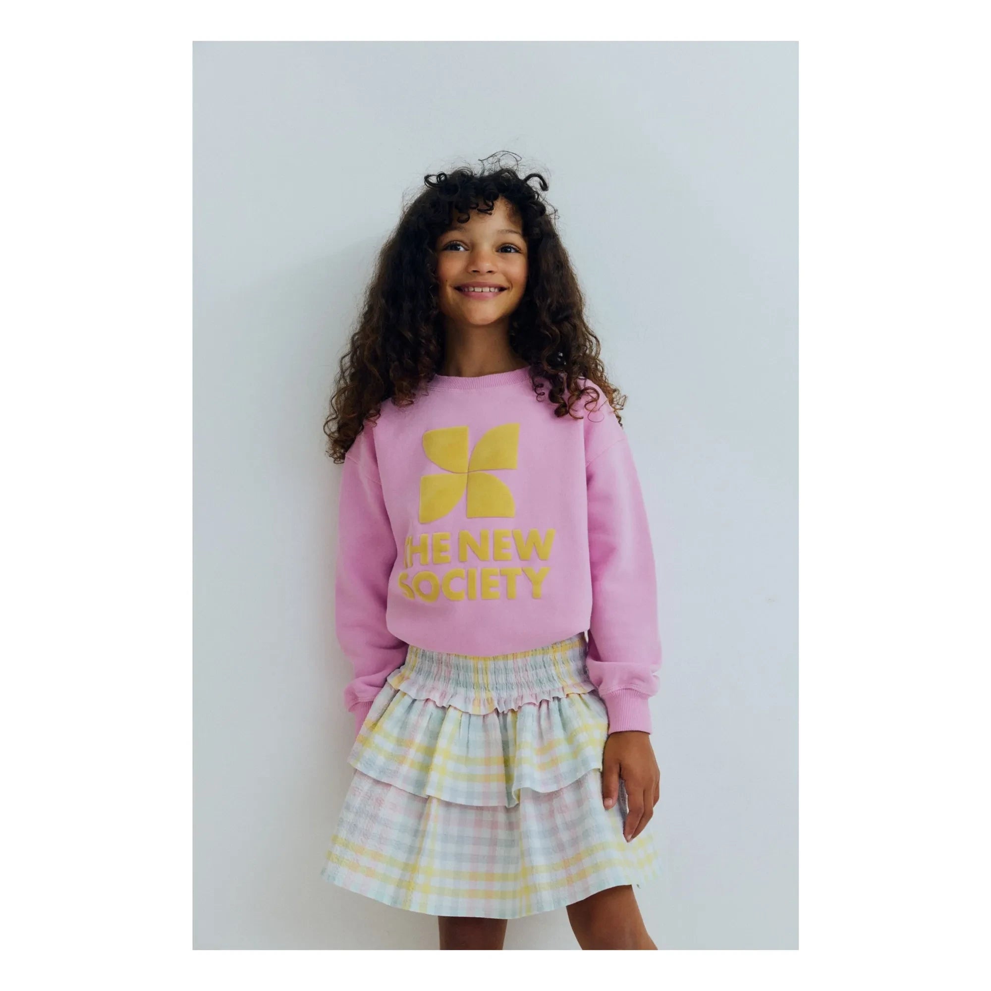 the new society - TNS Logo Sweatshirt | Rosa