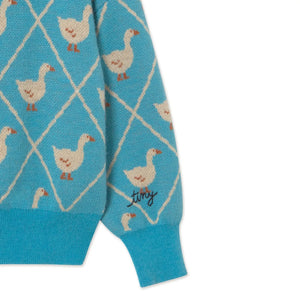 Tinycottons - Oies Wolle Cardigan | Türkis