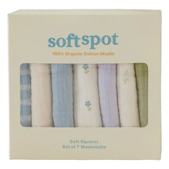 Soft Spot - Organik pamuk Cottage havlular - 7'li set | Mavi