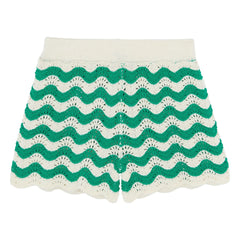 Bonton - Crocheted Granny Shorts | Emerald Green