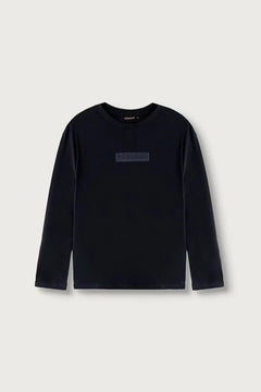 Çocuklar için pamuklu uzun kollu bluz S-NEW BOX LOGO LS