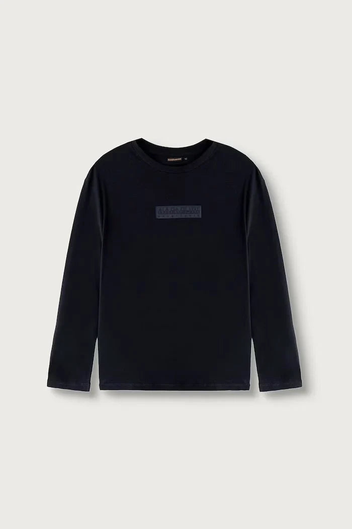 Çocuklar için pamuklu uzun kollu bluz S-NEW BOX LOGO LS