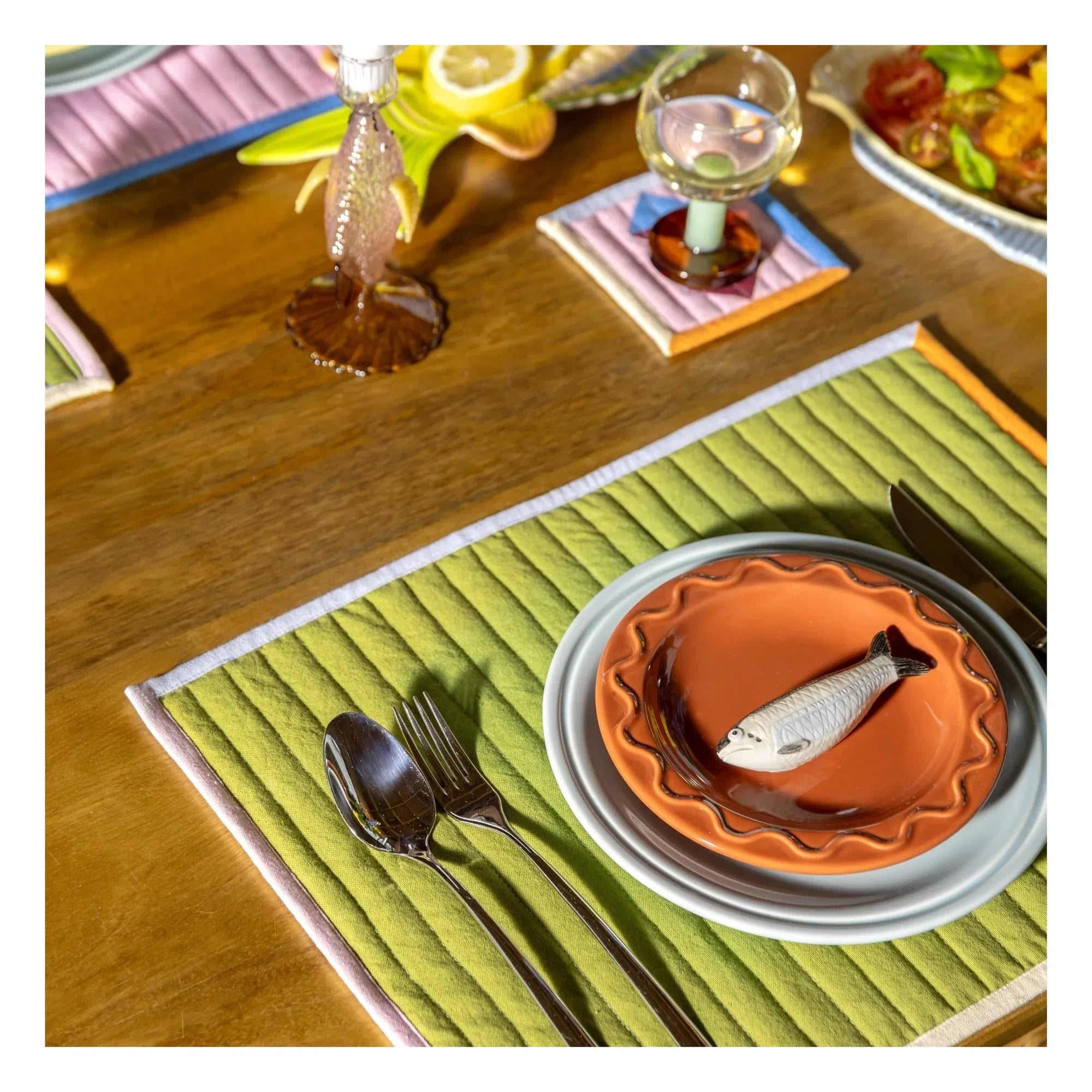 &Klevering – Gesteppte Platzsets – 4er-Set
