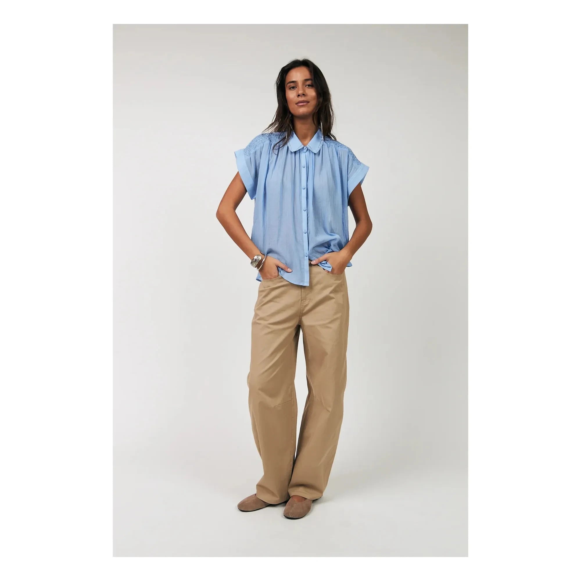 Lollys Laundry - Badal Pamuk Bluz | Mavi