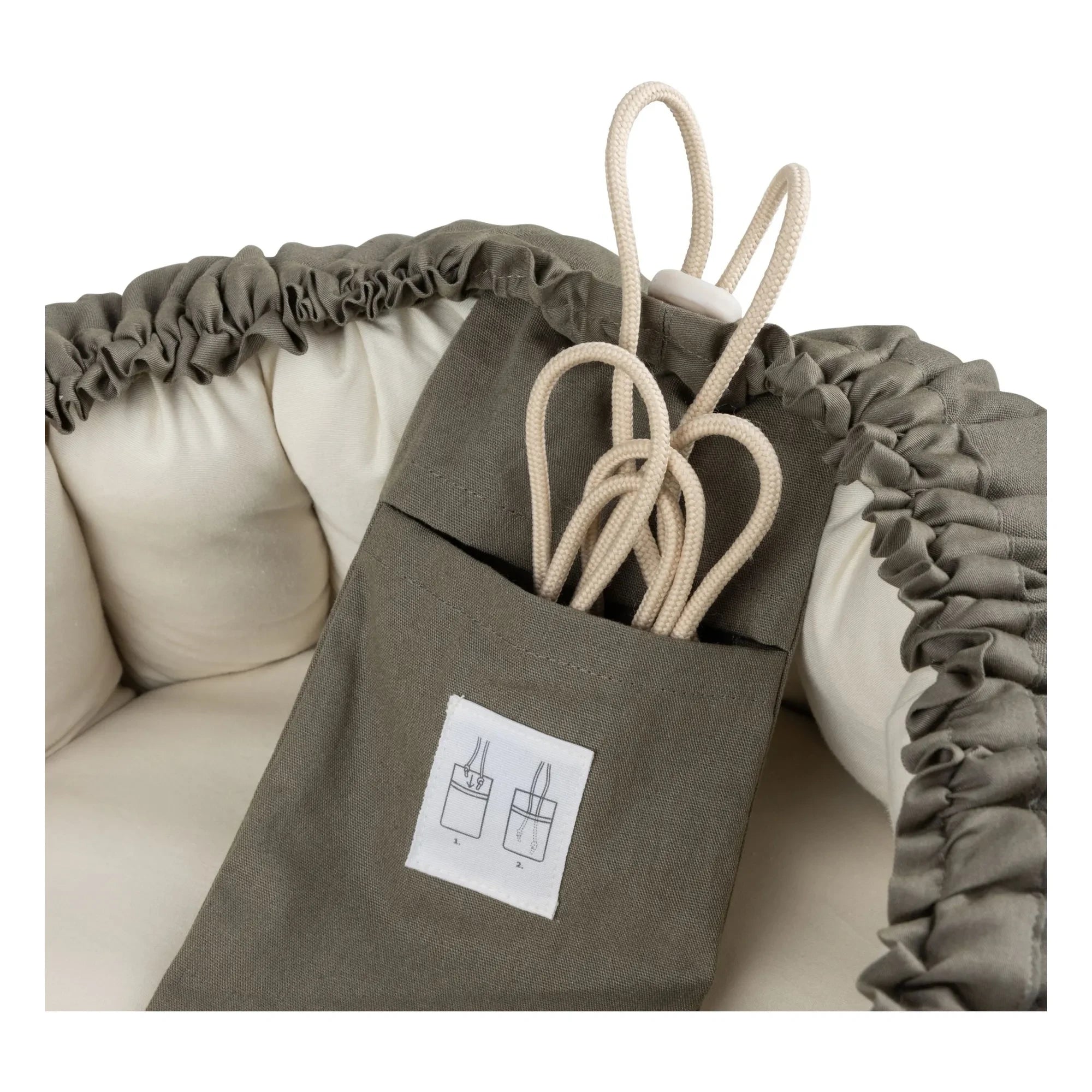 Sebra - 3-in-1 Babybett | Olive