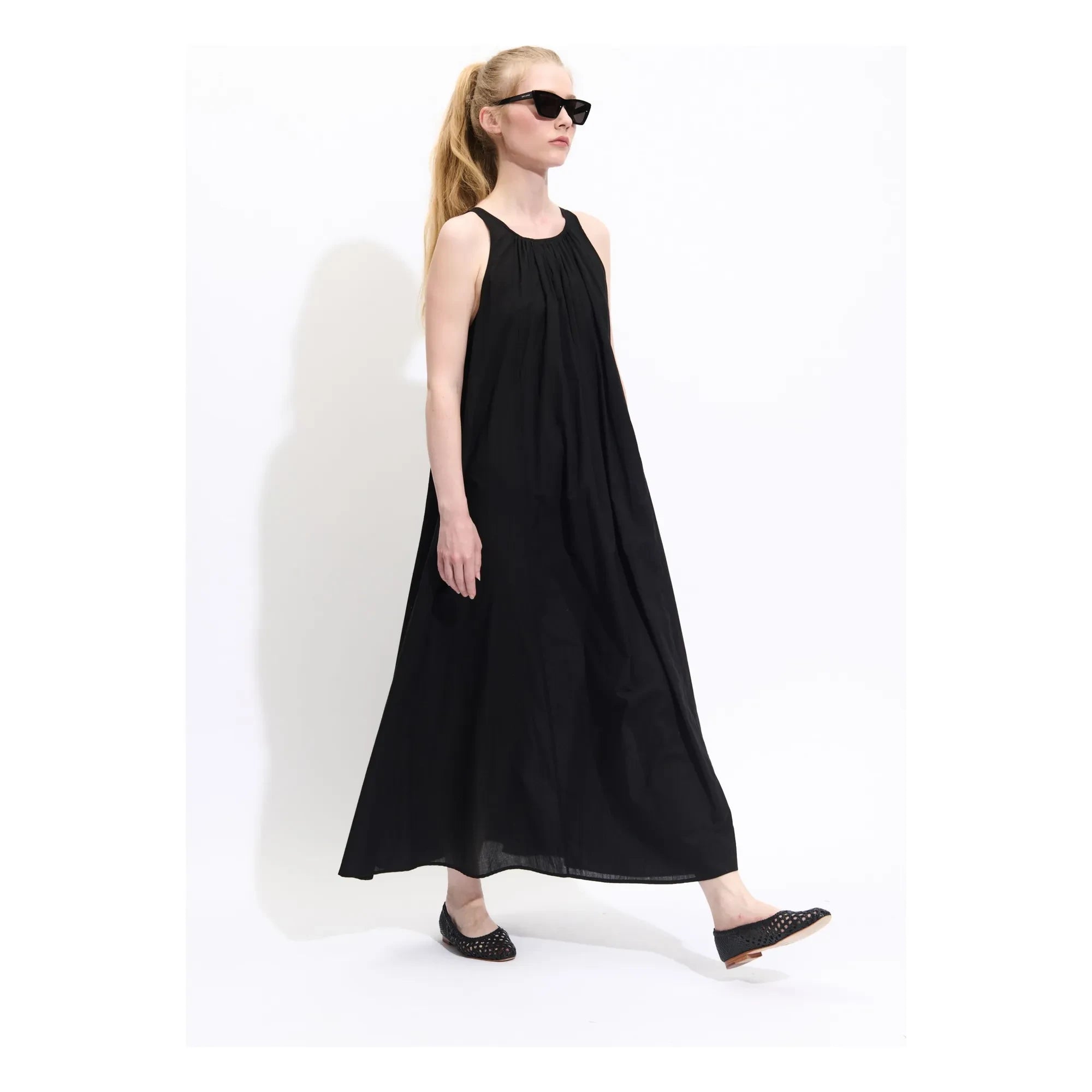 BELLEPIECE - Biaccio Pamuk voile elbise | Siyah