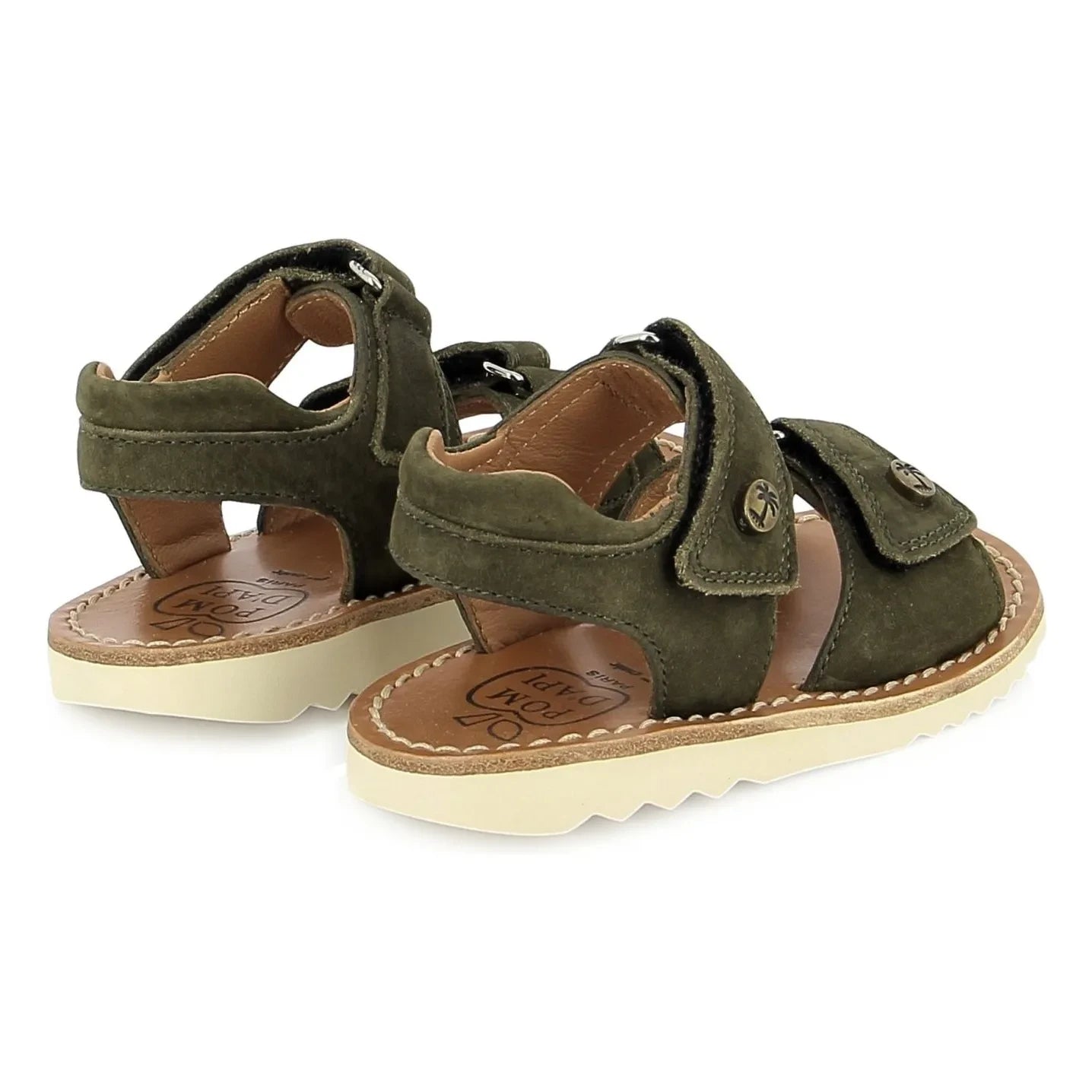 Pom d'Api - Waff Easy Nubuk-Sandalen | Khaki