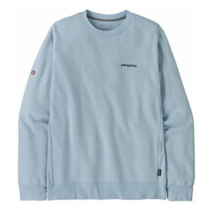 Patagonia - Fitz Roy Icon Uprisal Crew Sweatshirt Recycled Fibers | Light Blue