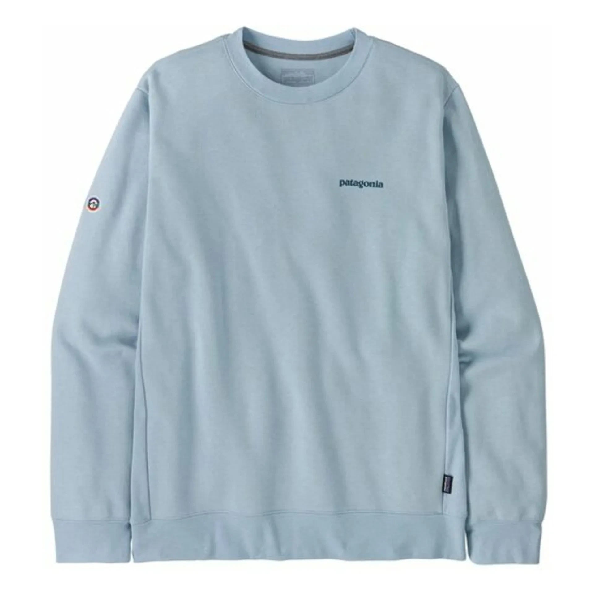 Patagonia - Fitz Roy Icon Uprisal Crew Sweatshirt Recycelte Fasern | Hellblau