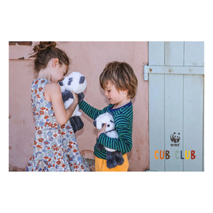 Bon Ton Toys – Panu der Panda Plüsch | Schwarz/Weiß