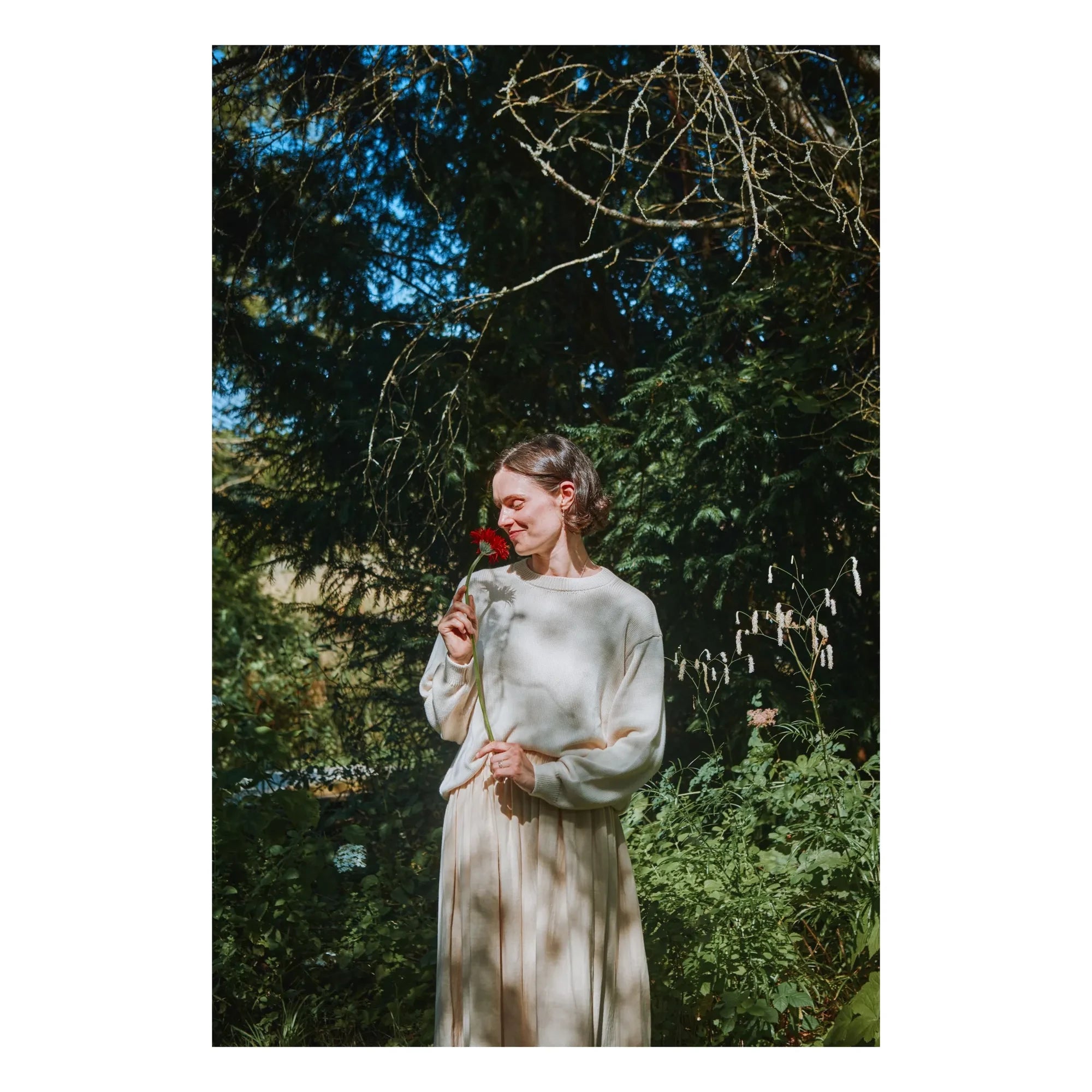 Poudre Organic - The Adulte Organik Pamuk Kazak | Ecru