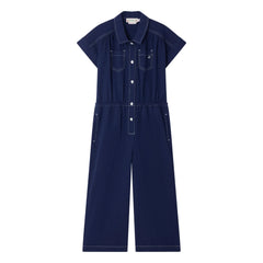 Bonpoint - Denim Lania organik pamuklu tulum | İndigo mavi