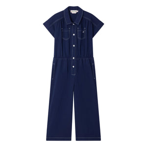 Bonpoint - Denim Lania organik pamuklu tulum | İndigo mavi