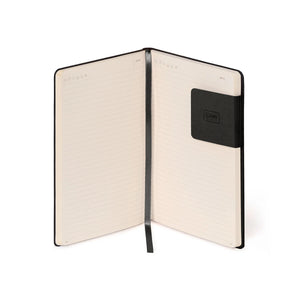 Legami - Liniertes Notizbuch mit monochromem weichen Einband - Black Suit - My Defter