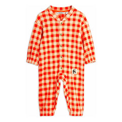 Mini Rodini - Kırmızı gingham tulum