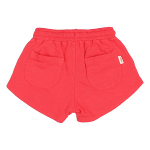 Búho - Shorts aus Bio-Baumwollfleece | Rot