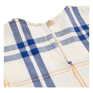 Bobo Choses - Organic cotton baby tartan top | Ecru