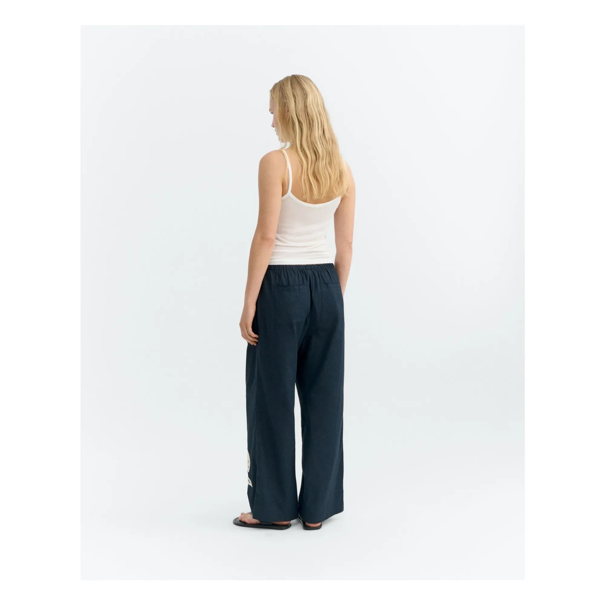 Thinking Mu - Brigitte Fish Bio-Baumwollhose | Marineblau