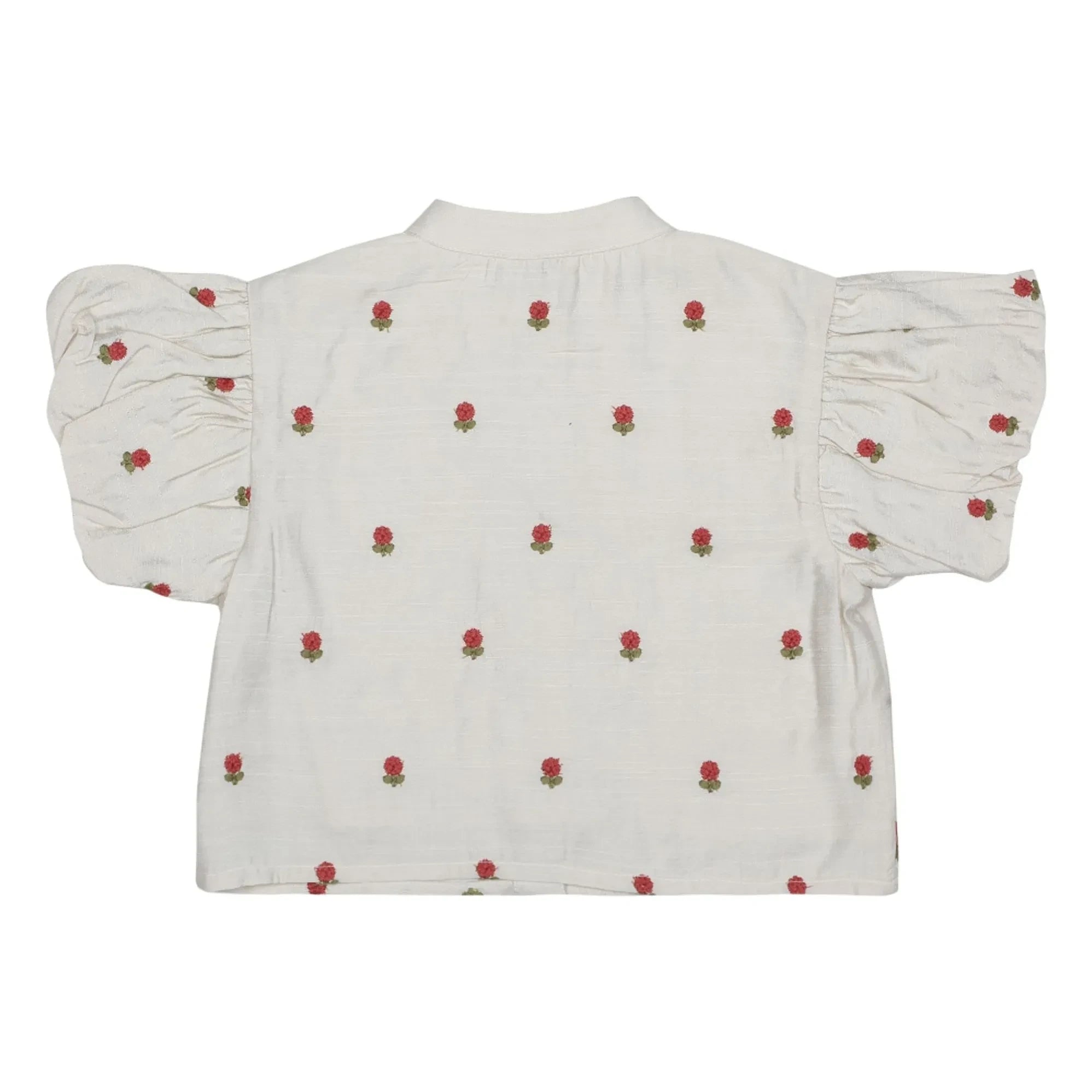 Donsje - Eliora Bluse mit Blumenmuster aus Tencel | Ecru