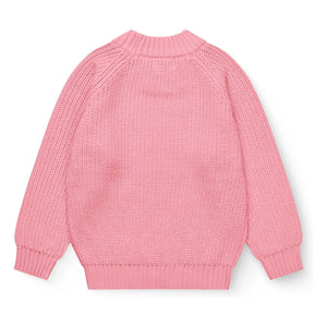 Copenhagen Colors - Çizgili Organik Pamuk Kazak | Pembe