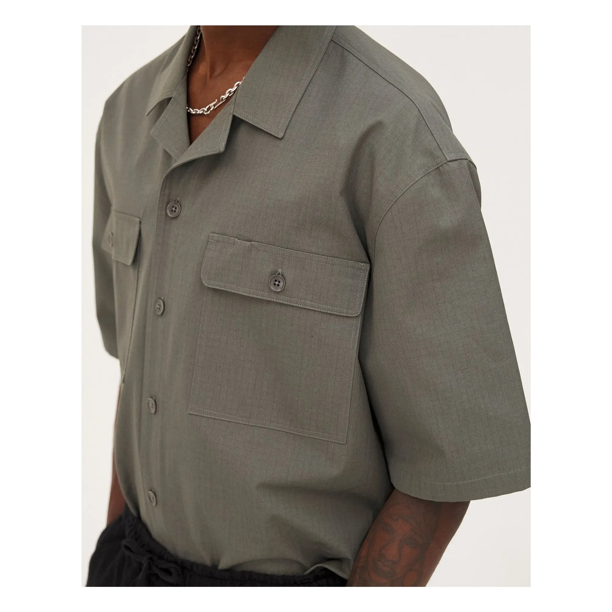 Noyoco - Borneo Bio-Baumwollhemd | Khaki
