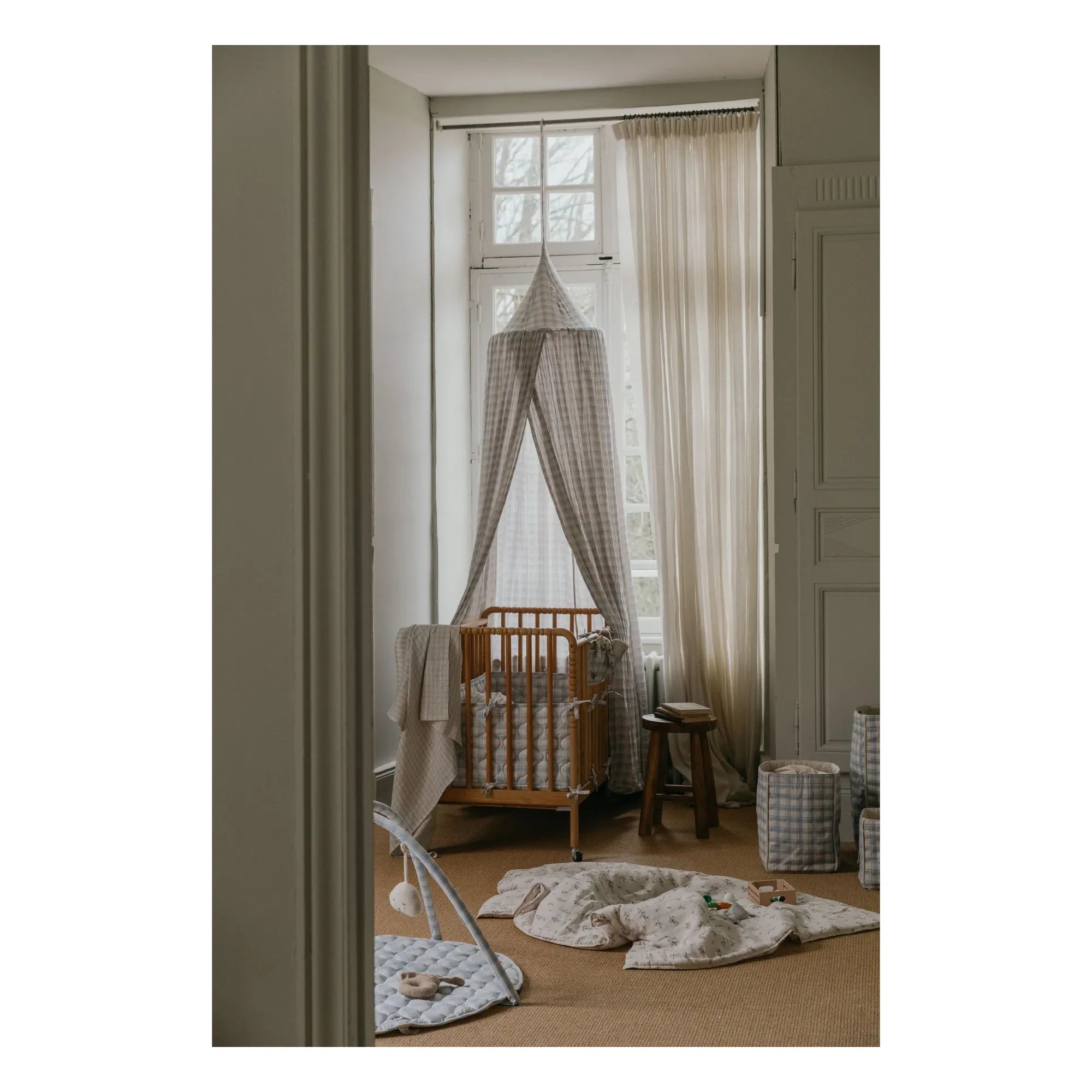 garbo&friends - Square Patterned Sky Bedspread