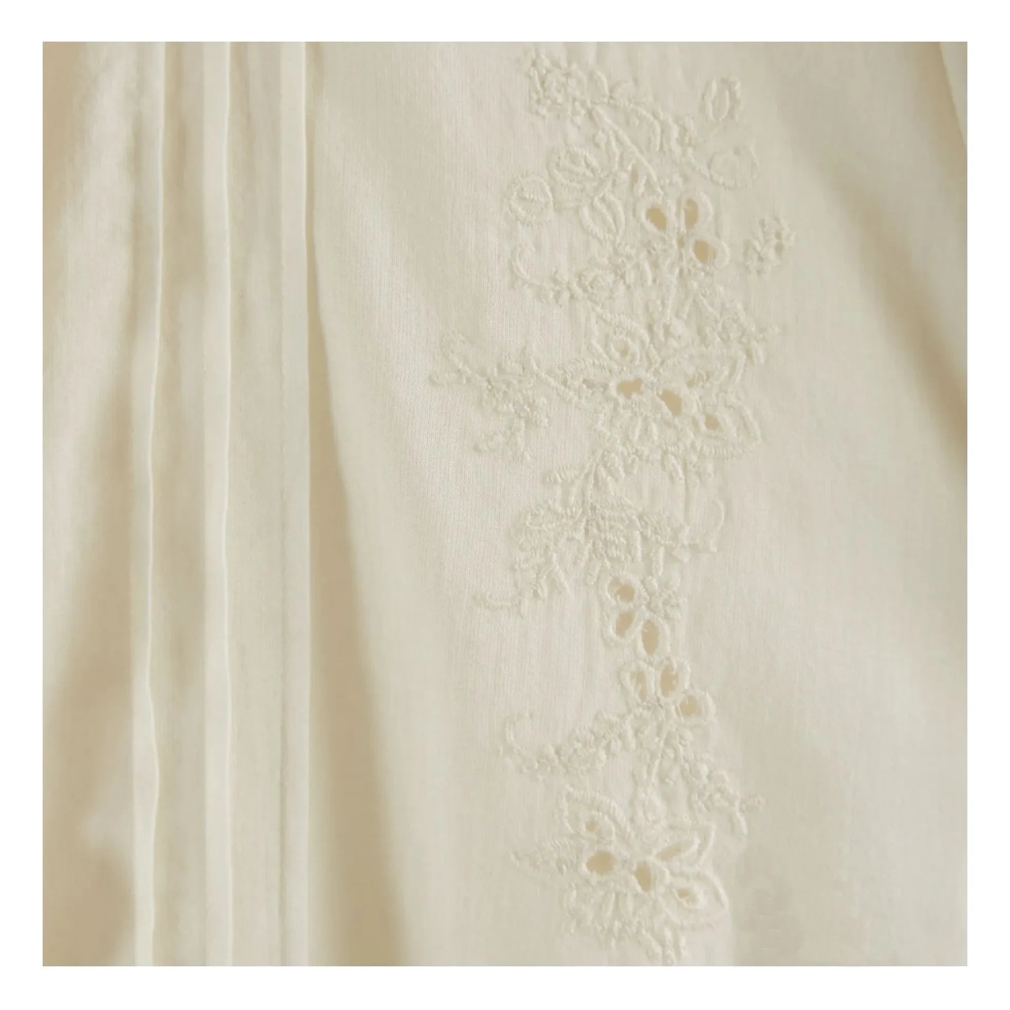 Emile et Ida - Bestickte Bluse Charline | Creme