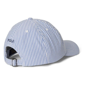 Ralph Lauren - Striped Logo Hat | Blue