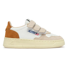 Autry - Kids Kidstripes Low Tricolor Süet Sneakers | Camel