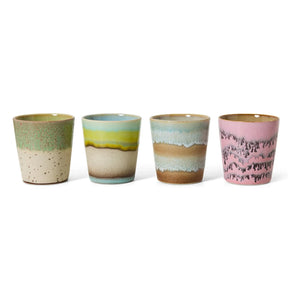 HKliving - Pop Art Tassen - 4er-Set