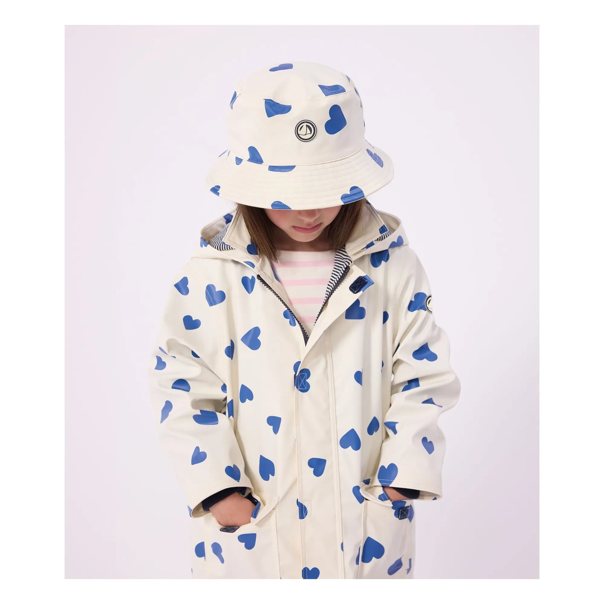 Petit Bateau - Bob Hearts Recycled Fiber | Ecru