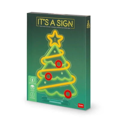 Legami - Noel Tree Noel LED Neon Sign - It's a Sign