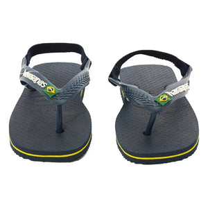 Havaianas - Logo Brasil Bebek Parmak Arası Terlik | Gece Mavisi