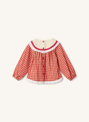 Flöss - Lucia Vichy-Bluse | Rot