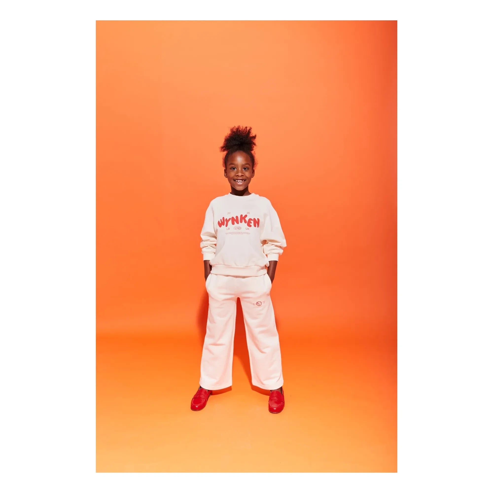 Wynken - Organic Cotton Wide Jogger Pants | Ecru