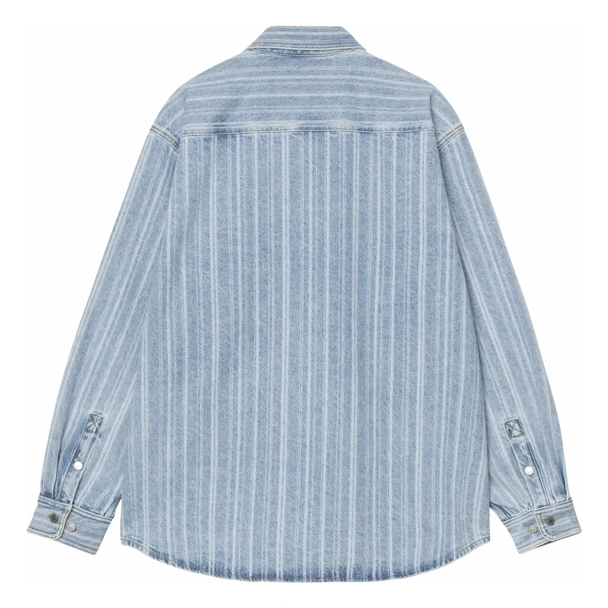 Carhartt WIP - Rylan Hampton Çizgili Overshirt | Açık renk kot